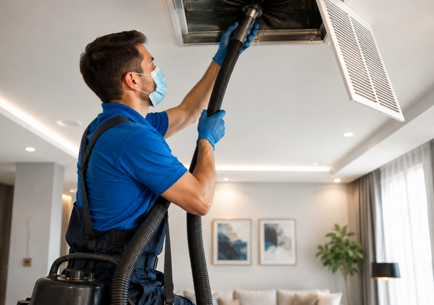 Professional air duct cleaning service in Dubai by First Call Cleaning